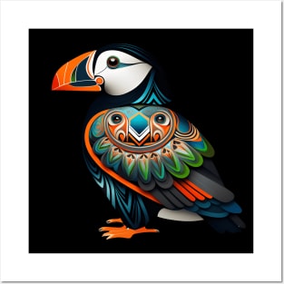 Alaska's Iconic Puffins as Beautiful Art: Add a Touch of Coastal Charm to Your Decor Posters and Art